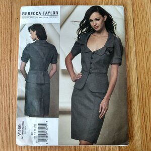 Vogue 1169 Skirt & Jacket Sewing Pattern Plus Size 14-20 UNCUT FF Rebecca Taylor